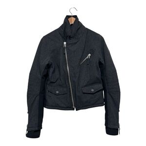 SOS Black Snow Scandinavian Ski Jacket Women’s Asymmetrical Zip “Doll” Small